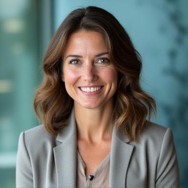 Portrait professionnel de Dr. Hélène Dubois.